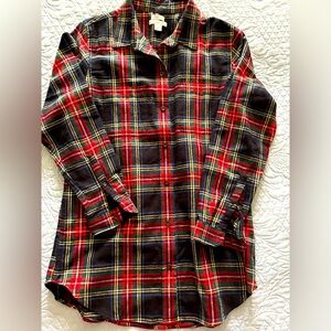 ⭐️Reduced!⭐️ L.L.Bean Scotch Plaid Flannel Tunic (Black Stewart) (M)